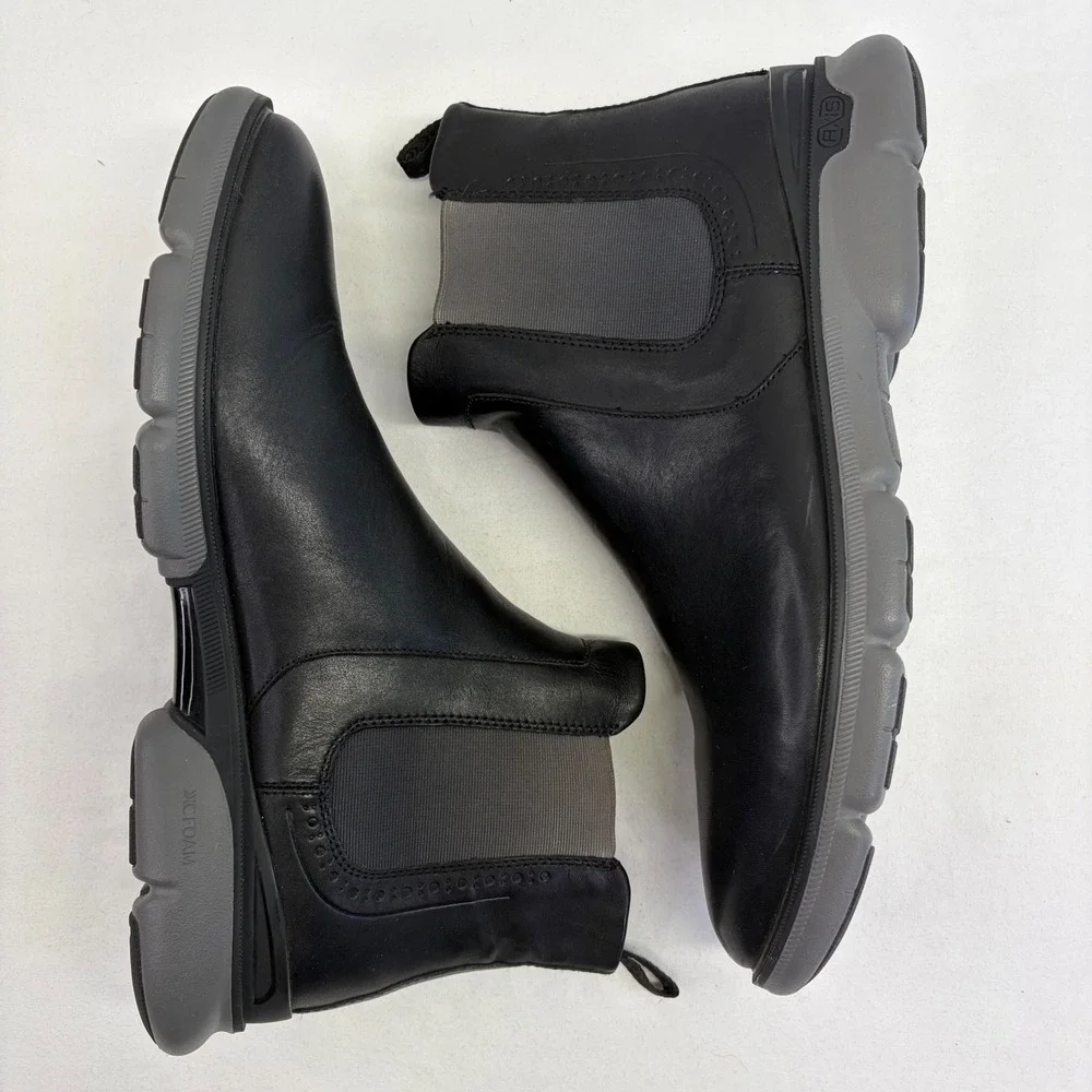 Johnston Murphy XC4 Chelsea Boots Mens 12M Black Leather Waterproof Comfort
